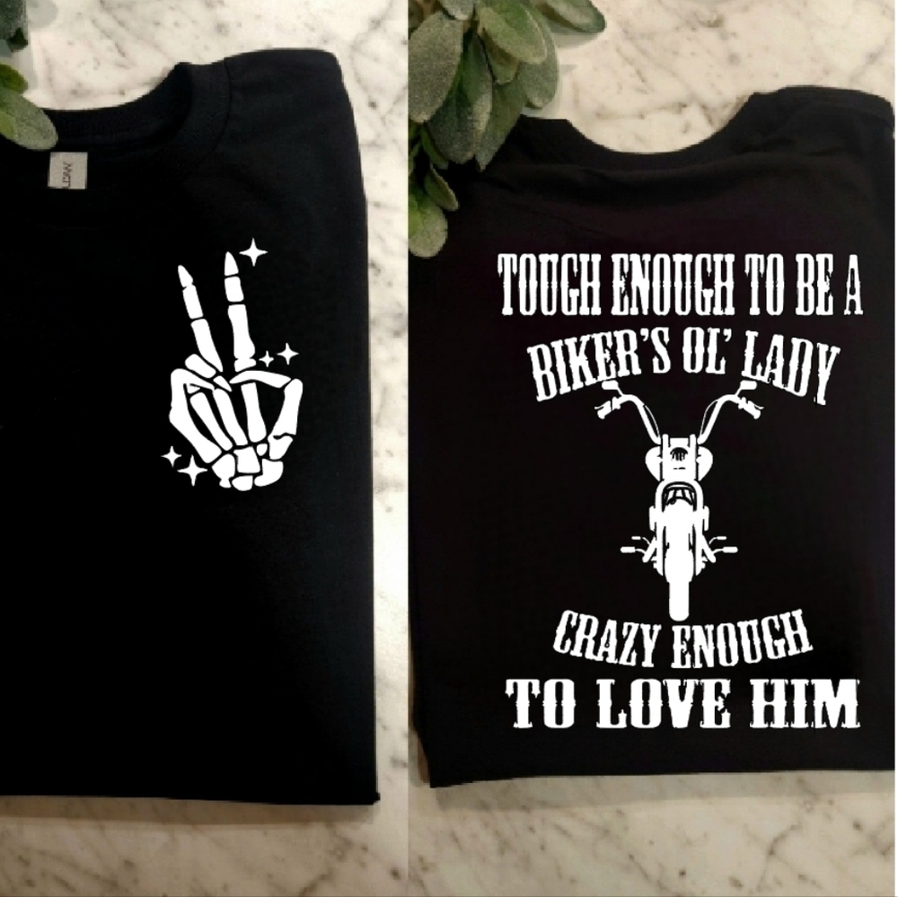 Biker shirt cute popular ol lady humor motorcycle rider riding